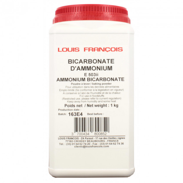 Bicarbonate d'ammonium 1 kg Louis FranÃ§ois E503ii
