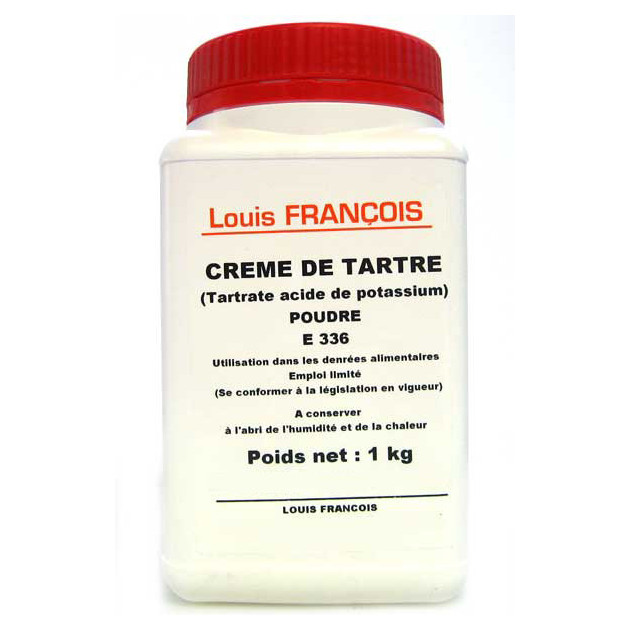 Crème de Tartre 1 kg Louis François, Additif alimentaire achat acheter vente