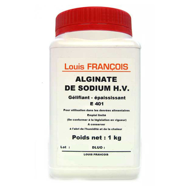 Alginate de Sodium H.V (haute viscosité) 1 kg Louis François