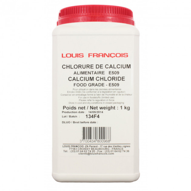Chlorure de Calcium E 509. 1 kg Louis FranÃ§ois