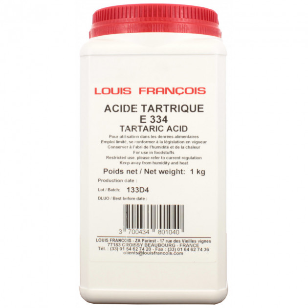 Acide Tartrique 1 kg E334