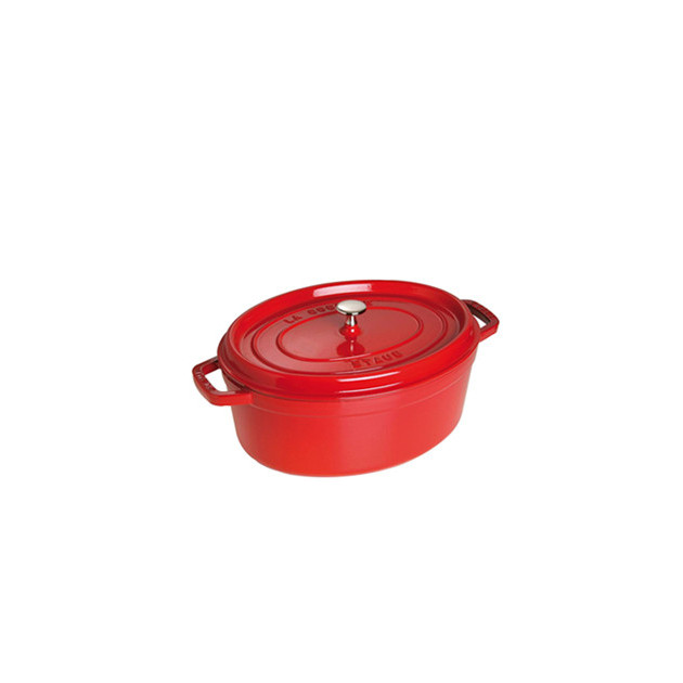 STAUB Cocotte Fonte Ovale 29 cm Rouge Cerise 4.2 L