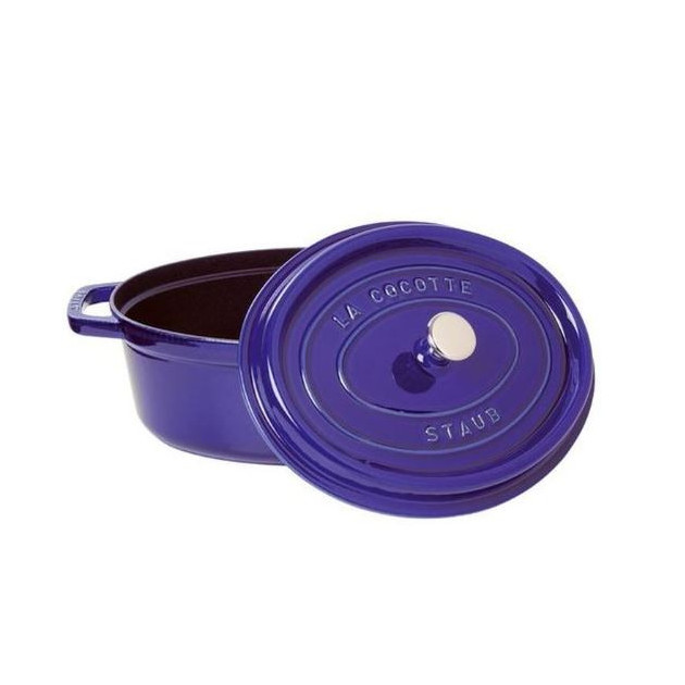 Cocotte Ovale 33 cm Bleu Staub Fonte