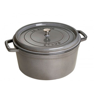 STAUB Cocotte Fonte Ronde 24 cm Gris Graphite 3,8 L