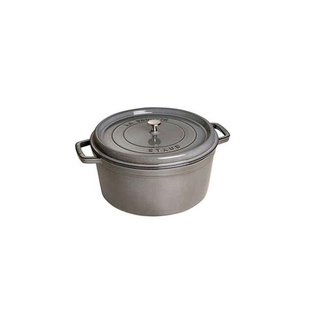 STAUB Cocotte Fonte Ronde 24 cm Gris Graphite 3.8 L