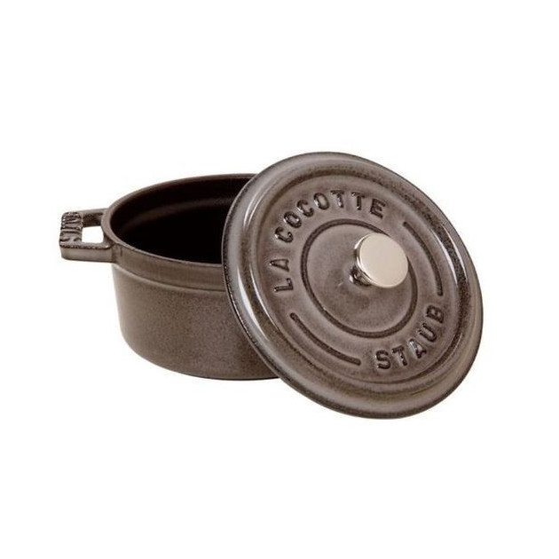 Cocotte ronde en fonte 24 cm gris graphite Cocotte ronde en fonte 24 cm gris graphite