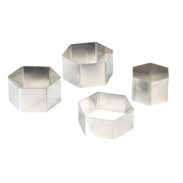 Nonnette Hexagonale Inox Ã˜ 6 cm H3 cm