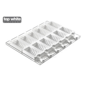 Moule à glace silicone Tango 12 empreintes avec bâtonnets SilikoMart Moule à glace silicone Tango 12 empreintes avec bâtonnets SilikoMart