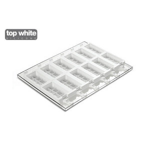 Moule à glace silicone Choco 12 empreintes avec bâtonnets SilikoMart Moule à glace silicone Choco 12 empreintes avec bâtonnets SilikoMart