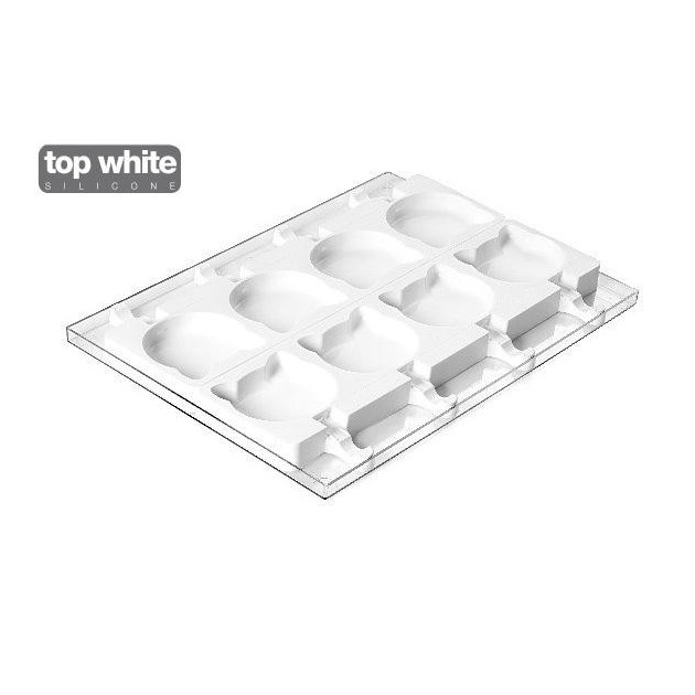 Moule à Glace Silicone 16 Mini Esquimaux avec bâtonnets SilikoMart :achat,  vente - Cuisine Addict