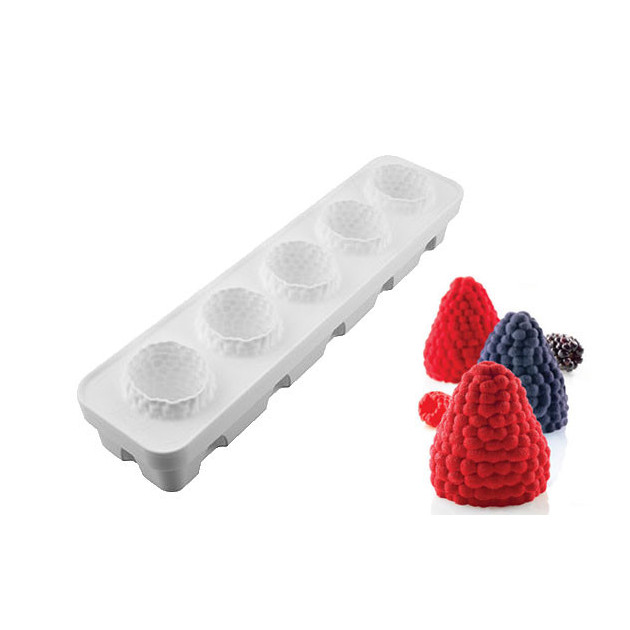 Moule Silicone 5 MÃ»res et Framboises 110ml Silikomart Professional