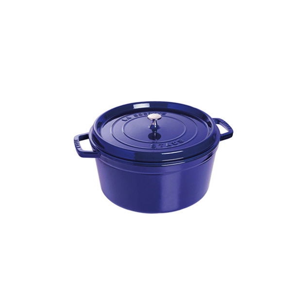 STAUB Cocotte Fonte Ronde 28 cm Bleu Intense Majolique 6.7 L