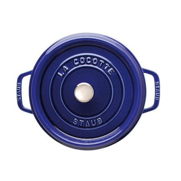 Cocotte Ronde 28 cm Bleu Staub Fonte emaillee 6.7 l Cocotte Ronde 28 cm Bleu Staub Fonte emaillee 6.7 l