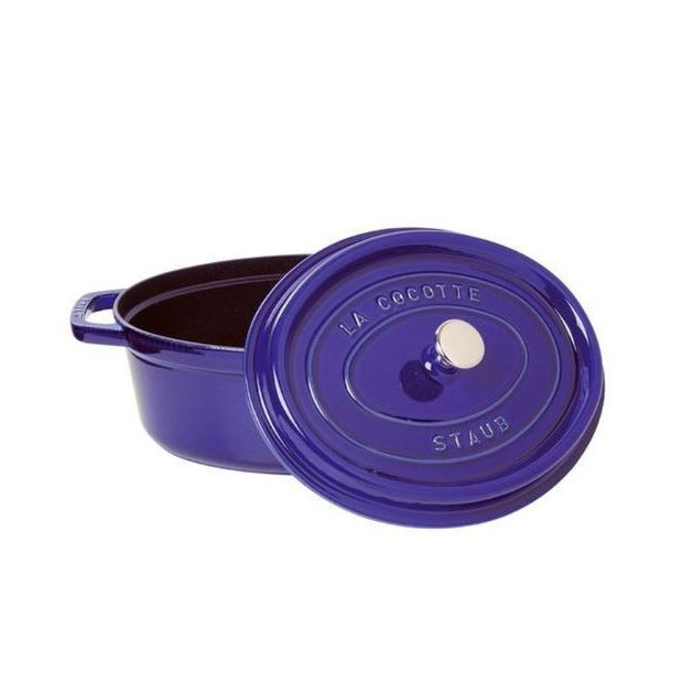 Cocotte Ovale 29cm Bleu Staub Fonte 4.2l Cocotte Ovale 29cm Bleu Staub Fonte 4.2l