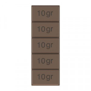 Moule Tablette de Chocolat 5x10g (x6) Pop Chocolat