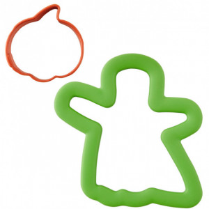 FIN DE SERIE Emporte Pièce Inox Fantôme et Citrouille FIN DE SERIE Emporte Pièce Inox Fantôme et Citrouille