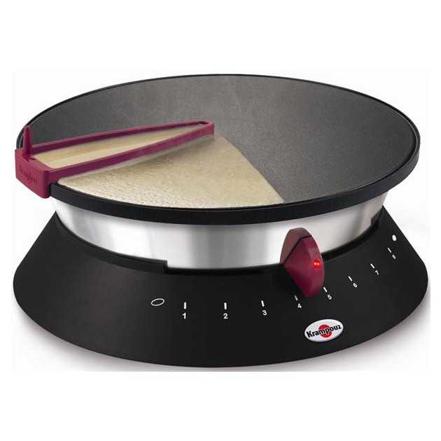 Crêpière Electrique Ø33 cm DIABOLO Noir Krampouz - Cuisineaddict