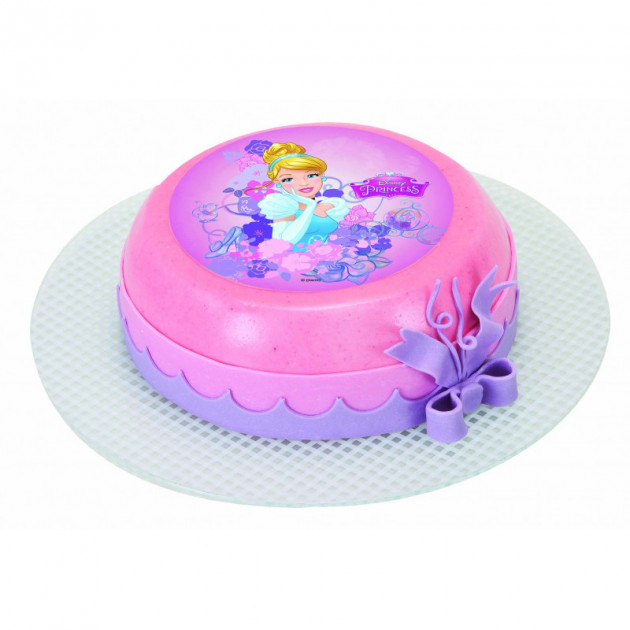 Disque Azyme Disney Princesse Cendrillon 21 cm, Décor en sucre