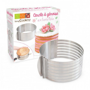 Cercle à Génoise Extensible Inox ScrapCooking Cercle à Génoise Extensible Inox ScrapCooking
