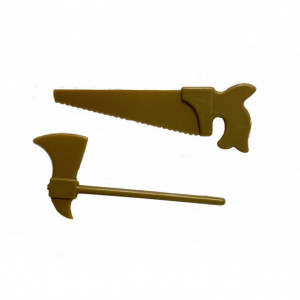 Outils Haches et Scies Or Mat x100 Outils Haches et Scies Or Mat x100