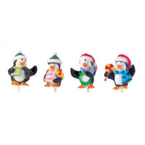 Pingouins Noël sur pique x50 Pingouins Noël sur pique x50