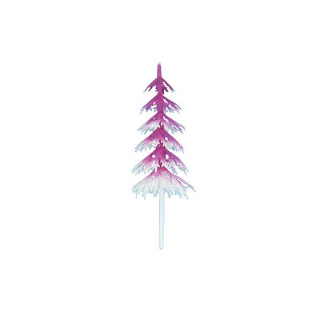 Sapin Blanc et Fuchsia Volume x144 Decor BÃ»che de Noel