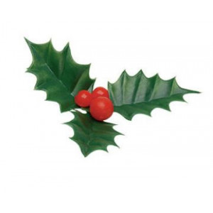 Feuilles de Houx Triple Vertes x144 Feuilles de Houx Triple Vertes x144