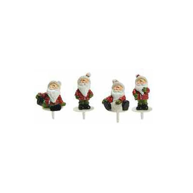 Pere Noel Doudoune Sujet Resine x50 Decor bÃ»che Noel