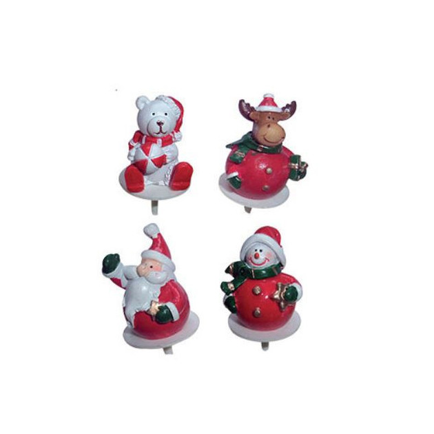 Sujets de Noel Boules en Resine x50 Decor bÃ»che Noel