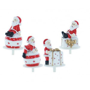 Père Noël Cadeaux et Boules Sujets en Résine x50 Père Noël Cadeaux et Boules Sujets en Résine x50