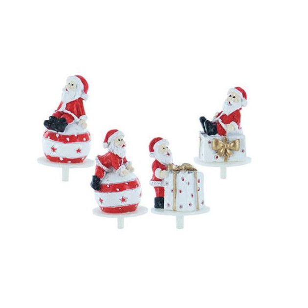 Pere Noel Cadeaux et Boules Sujets en Resine x50 Decor bÃ»che Noel