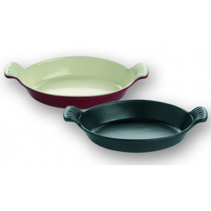 Plat Ovale Noir 25,5 cm en Fonte émaillée Plat Ovale Noir 25,5 cm en Fonte émaillée