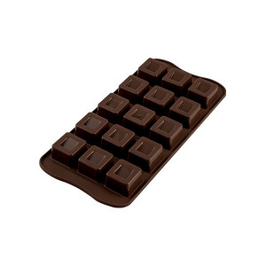 Moule à Chocolat 15 Carrés Easy Choc - Silicone Spécial Chocolat Moule à Chocolat 15 Carrés Easy Choc - Silicone Spécial Chocolat
