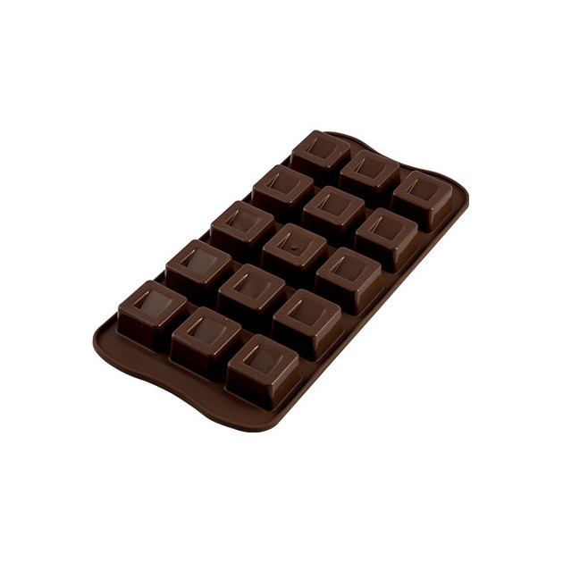 Moule a Chocolat 15 Carres Easy Choc - Silicone Special Chocolat