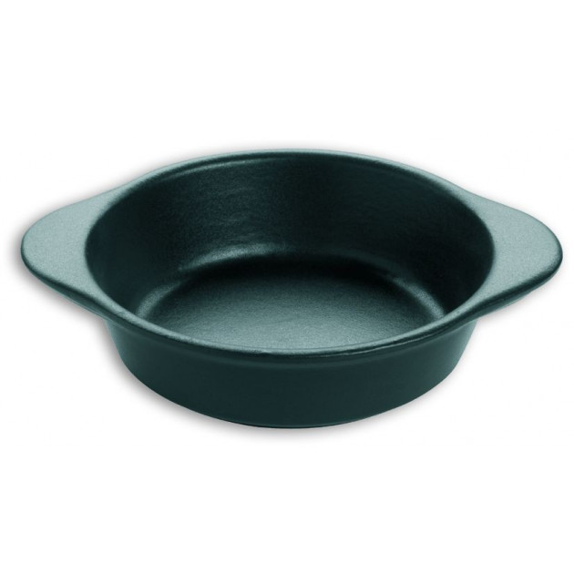 Plat Rond Creux Ã˜ 18 cm Noir en Fonte emaillee