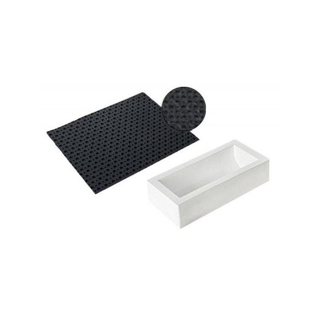 Kit Moule a BÃ»che et Tapis Decor Pois SilikoMart Professional