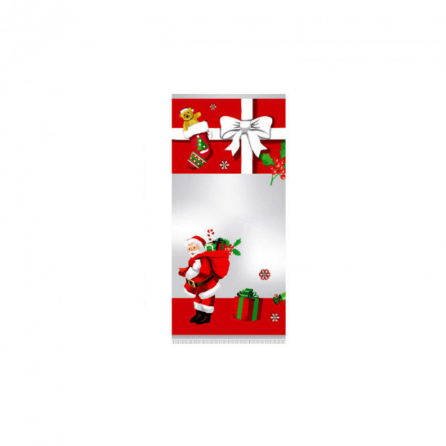 Sachet Confiserie 10x22cm Pere Noel et sa Hotte (x100)