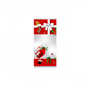 Sachet Confiserie 12x26cm Père Noël et sa Hotte (x100) Sachet Confiserie 12x26cm Père Noël et sa Hotte (x100)