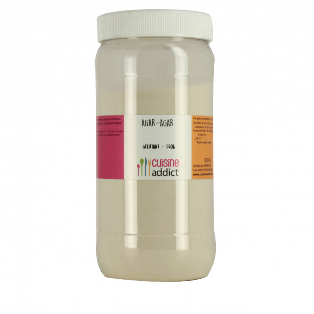 Agar-agar gelifiant E406 500 g Cuisineaddict