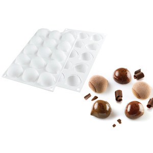 Moule Silicone 15 Marrons 30ml SilikoMart Professional Moule Silicone 15 Marrons 30ml SilikoMart Professional