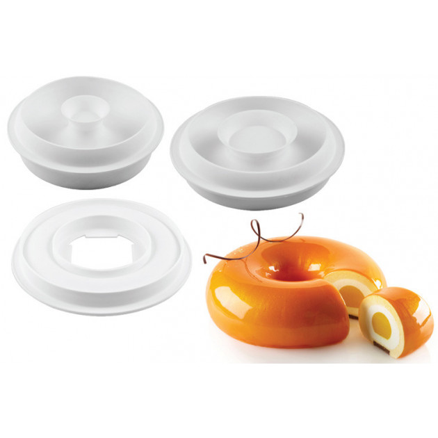 Kit Moule Silicone Savarin Trinity SilikoMart Professional