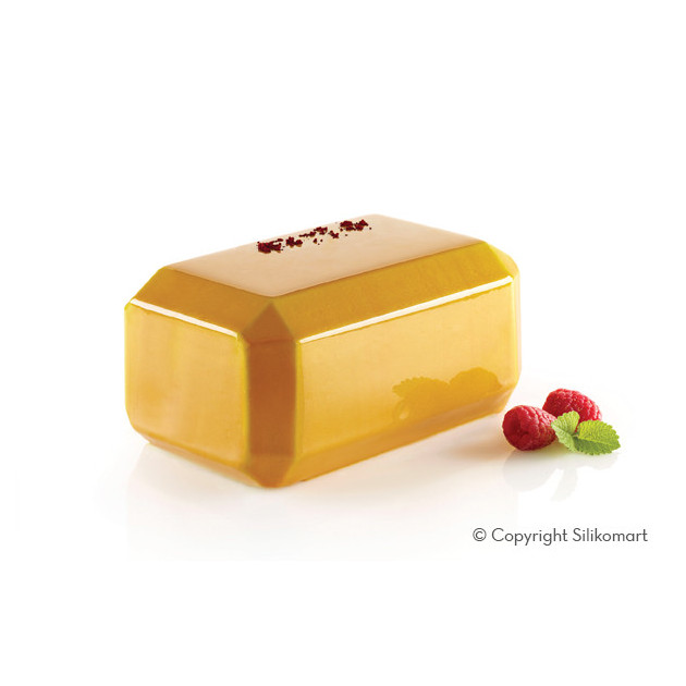 Gateau Lingot d'or realise avec le Moule Silicone Lingot
