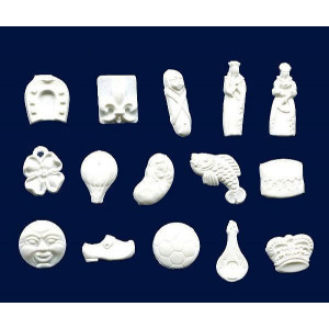 Fèves Baigneurs Plastique Blanc x144