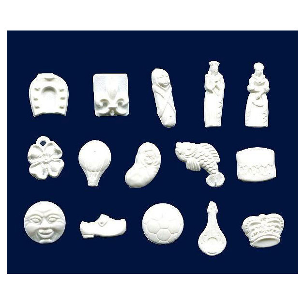 Feves Baigneurs Plastique Blanc x144