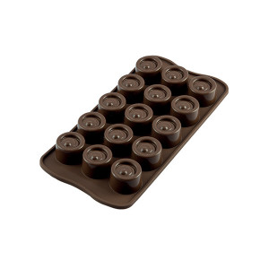 Moule à Chocolat 15 Ronds Easy Choc - Silicone Spécial Chocolat Moule à Chocolat 15 Ronds Easy Choc - Silicone Spécial Chocolat