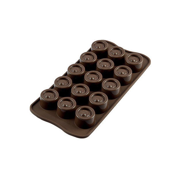 Moule a Chocolat 15 Ronds Easy Choc - Silicone Special Chocolat