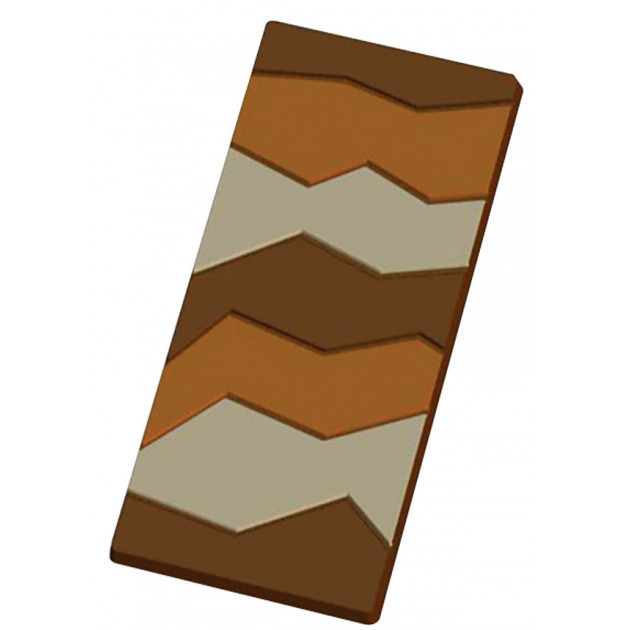 Moule Tablette de Chocolat Craquelee x5
