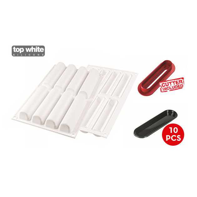 Kit Moule Silicone Cylindre (x8) Silikomart Professional