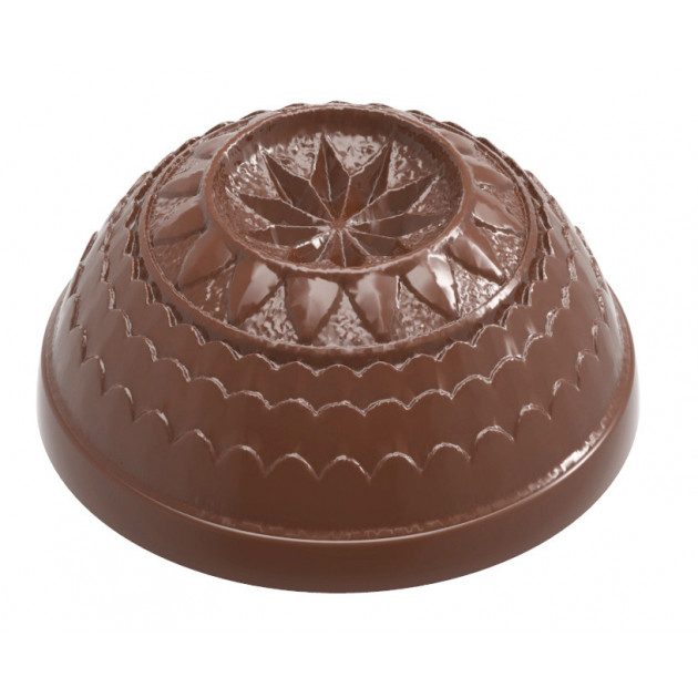 Moule Chocolat Demi-Sphere Rosace Ã˜ 3cm (x24) Chocolate World