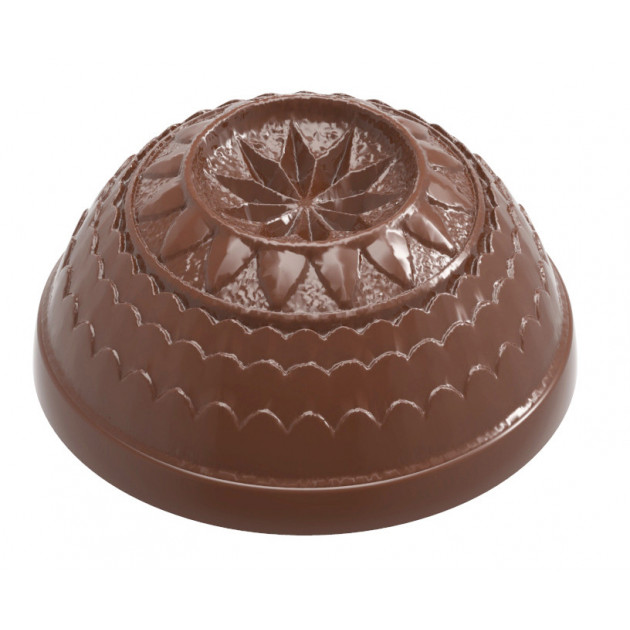 Moule Chocolat Demi-Sphere Rosace Ã˜ 3cm (x24) Chocolate World